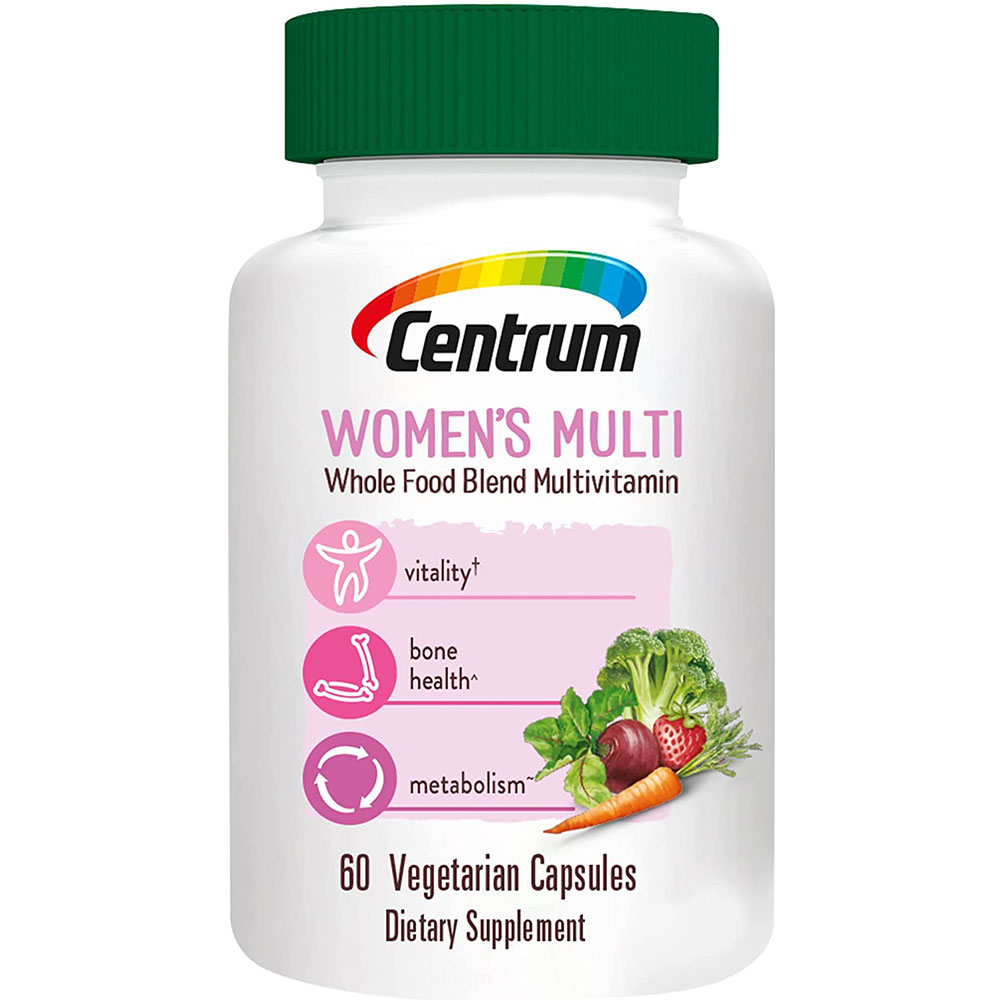 Centrum Whole Food Multivitamin for Women, With Vitamin C, Vitamin D