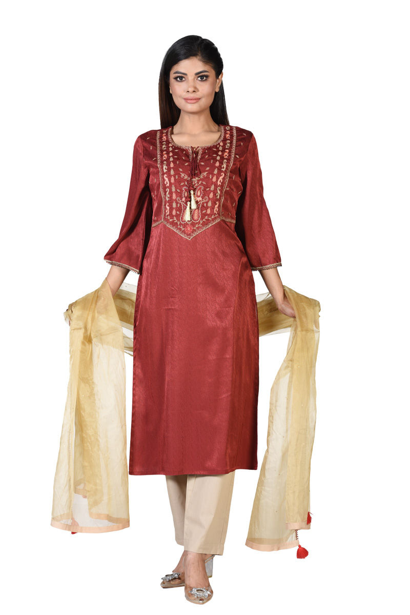 karchupi dress design The Luxurious Spider Net Karchupi Design Designer Land